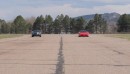Chevrolet Corvette C5 vs Jaguar XK8 Drag Race