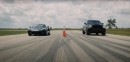 Chevrolet Corvette C8 Drag Races Tuned Dodge Durango, This Can Only Go One Way