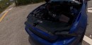Chevrolet Corvette Z06 races Whipple Mustang GT
