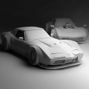 Chevrolet "Cyberpunk Corvette" rendering