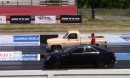 Chevy C10 Sleeper Drag Races Cadillac CTS-V