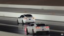 Chevy Camaro SS vs Dodge Charger, Model 3, Buick on Wheels