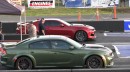 Chevy Camaro ZL1 takes on a Dodge Charger Hellcat Widebody