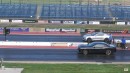 Chevy Camaro ZL1 Vs. Dodge Challenger SRT Hellcat drag races on Wheels