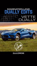 Chevy Corvette Mid-Engine Dually rendering by jlord8