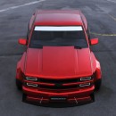 Chevy OBS Truck widebody rendering