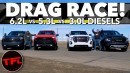 Chevy Silverado 6.2L and 5.3L Drag Race Diesel GMC and Ram Rebel