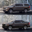 Chevrolet Suburban High Country to 2022 Avalanche rendering by wb.artist20