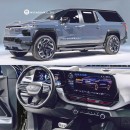 Chevrolet Tahoe and Suburban RST rendering with Silverado EV DNA
