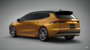 Mazda CX-90 Avant and Toyota Corolla Touring Sports renderings