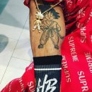 Chris Brown's Son Goku tattoo