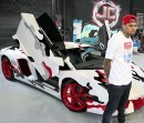Chris Brown’s Lamborghini Aventador Gets Nike-Inspired Paint Job