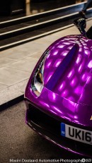 Chrome Purple Ferrari 488 GTB
