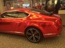 Chrome Red Bentley GT Looks Intangible in Dubai