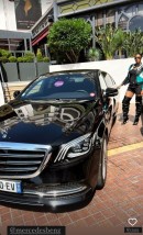 Ciara and Mercedes-Maybach S-Class