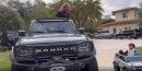 "How we roll:" Ciara and her son in matching Broncos