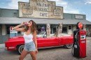 Cindy Crawford is now driving a Cadillac Eldorado in charity campaign inspired by her iconic '92 Pepsi ad