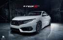 2017 Honda Civic Si Coupe Accurately Rendered Based on Spy Images