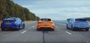 Civic Type R vs. i30 N vs. Megane RS Drag Race Is All About Power