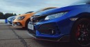 Civic Type R vs. i30 N vs. Megane RS Drag Race Is All About Power