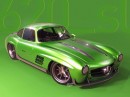 Mercedes-Benz 300 SL AMG GT R mashup rendering by abimelecdesign