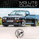 BMW M3 dually Ute rendering by jlord8