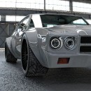 Classic Chevrolet Chevelle SS Widebody twin turbo restomod rendering to reality by personalizatuauto