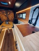 Woman turns 2019 Ford Transit into a tiny home on wheels