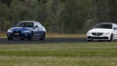 Mercedes-AMG C63 S vs. BMW M3 Competition drag and street races by Motor