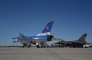 F-16 Fighting Falcon painted in honor of Joe Foss