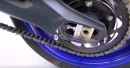 Ripped Yamaha MT-09 rear spool