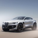 Alfa Romeo Coupe-SUV rendering by mo_aoun_ismail
