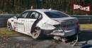 BMW F10 M5 Ring Taxi Crashed