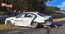BMW F10 M5 Ring Taxi Crashed