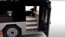 LuxuryBricks custom LEGO prison bus