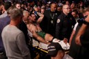 Conor McGregor broke his tibia during the Dustin Poirier fight, is now confined to mobility scooter