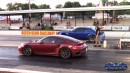 Dodge Challenger SRT Demon drags BMW, 911 Turbo, Charger on DRACS