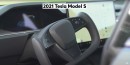 2021 Tesla Model S yoke