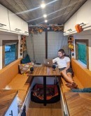 DeeDee, the Sprinter turned into a DIY mobile home that has been traveling throughout Europe