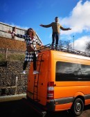 DeeDee, the Sprinter turned into a DIY mobile home that has been traveling throughout Europe