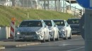 Convoy of All-New A-Class Prototypes Shows 3 Slightly Different Headlights