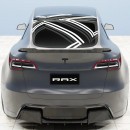 Tesla Model Y rendering by a.c.g_design for Rax Performance