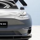Tesla Model Y rendering by a.c.g_design for Rax Performance
