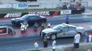 Dodge Hellcat Police Cruiser Drag Race