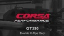 Corsa Performance x-pipe exhaust system for Shelby GT350