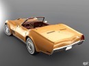 Corvette-Based 1970 Cadillac Roadster de Ville rendering