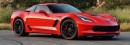 Corvette C7 rendered as Cars' Lightning McQueen