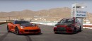 Corvette C7 Z06 Challenges Evo X to a Time Attack Session, Can Only End One Way