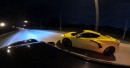 Stock Corvette C8 takes on Camaro SS with a cold air intake and drag radials