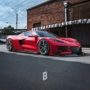 Corvette C8.R Street-Legal Conversion rendering